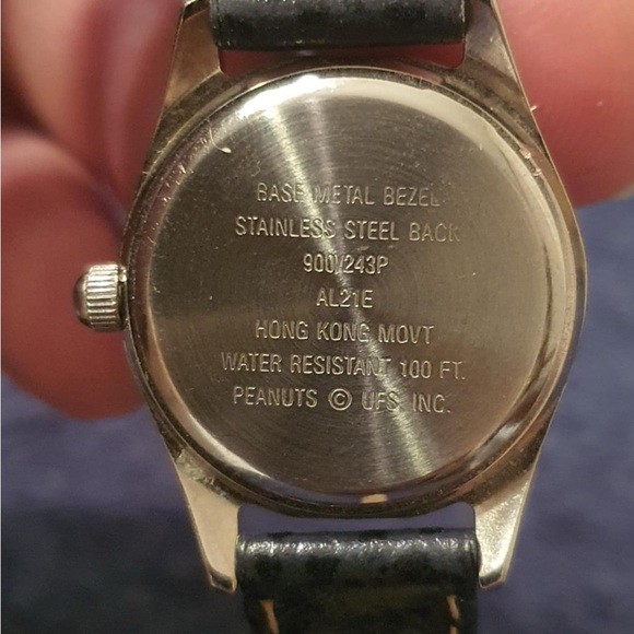 Vintage Armitron Snoopy & Woodstock Silver Leather Women's Watch - Picture 4 of 4